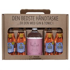 Hernö Pink BTL Gin Håndtaske med Gin & Tonic - slikforvoksne.dk